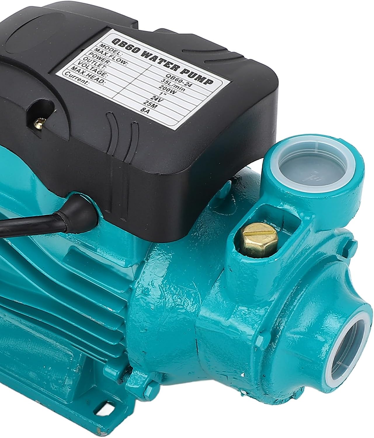 Transfer Water Pump, 12v 24v Solar Water Pump, 25m Lift Self-priming Pump, Solar Water Supply Vortex Pump for Shallow Well Jet, Irrigation Transfer, 35L/min, Sturdy Construction