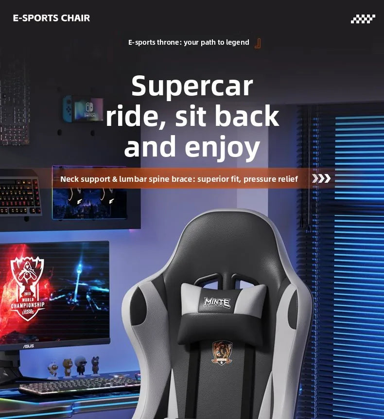 Gaming chair, home, comfortable, sedentary, dormitory, sofa single, game seat, reclining, ergonomics