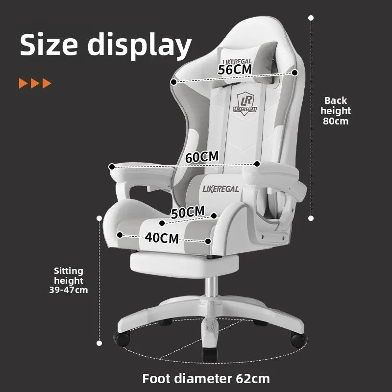 Gaming Chair, Computer Chair Game LIVE Chair, Home, Office, Reclining, Comfortable, Sedentary, Lifting, Armrests