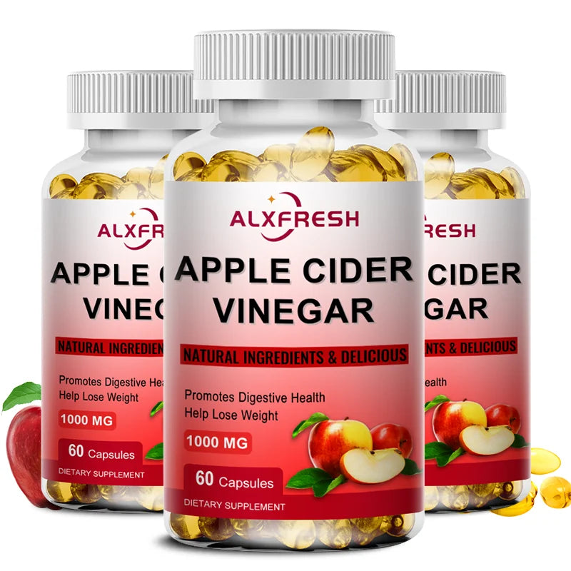 Apple Cider Vinegar Capsules Support Appetite Suppression Promote Fat Metabolism and Digestive Health Antioxidant Detoxification