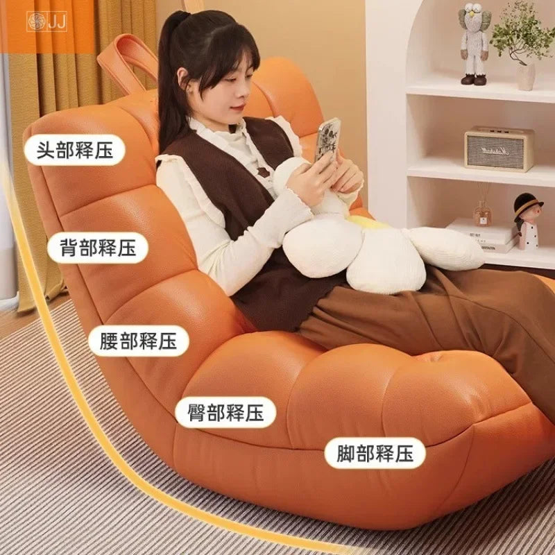 Tatami Lazy Sofa Internet Celebrity Caterpillar Bean Bag Small Apartment Balcony Leisure Recliner Bedroom New Single Chair
