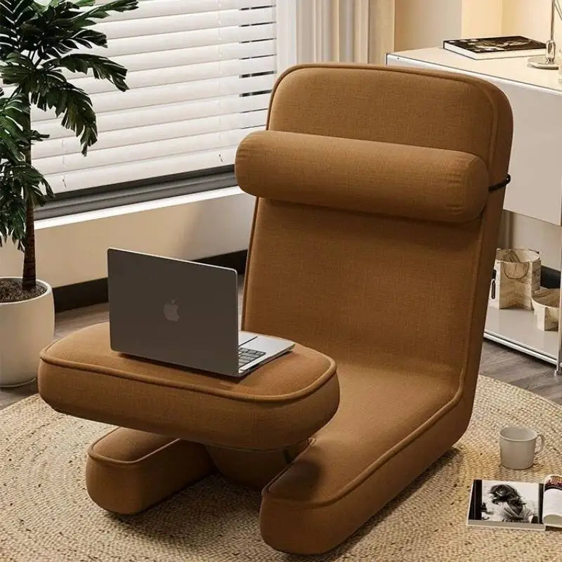 Simple and Modern Legless Folding Lazy Sofa Chair That Can Be Reclined and Adjusted Computer Chair