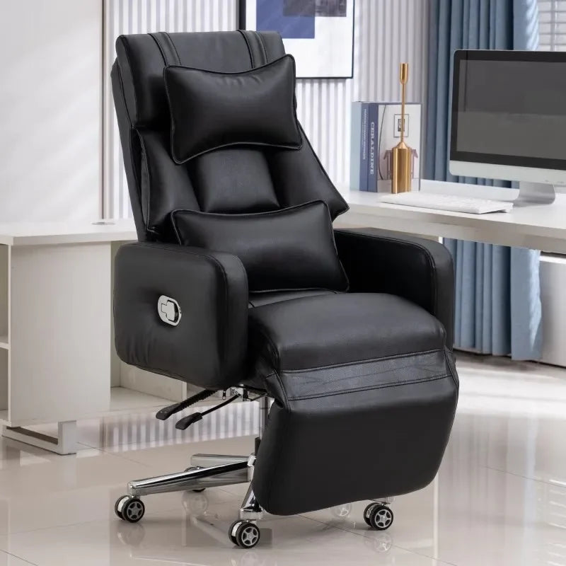 Luxury Boss Recliner Office Chair Comfortable Long Cushion Computer Chair Bedroom Game Home Lunch Back Chair Recliner FYOC