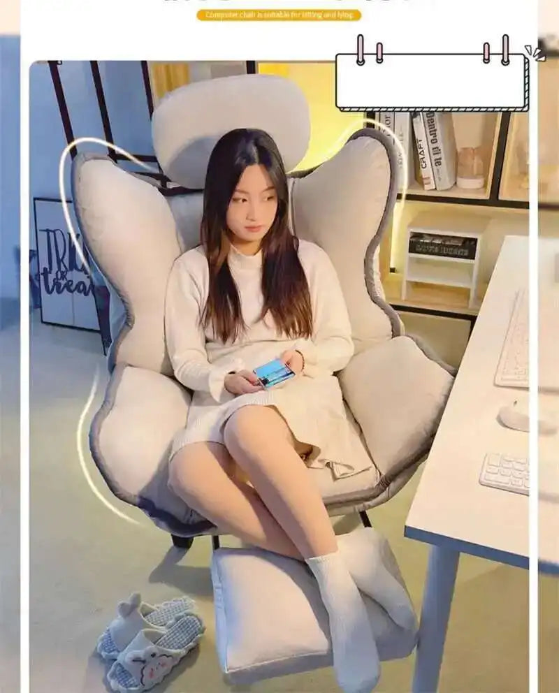 Modern Minimalist Gaming Chair for Household 의자 Computer Chair Comfortable Sitting Leisure Backrest Reclining Office Chair