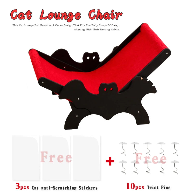 Cat recliner wholesale bat European and American Halloween black red four-season universal couch plus beach chair sofa cat nest