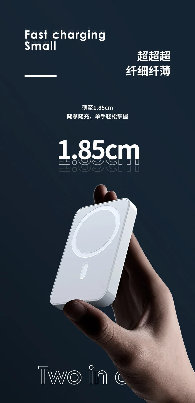 Magsafe PowerBank 10000mAh Spare battery Portable Charger Mobile External Battery Fast charging For iPhone 16 15