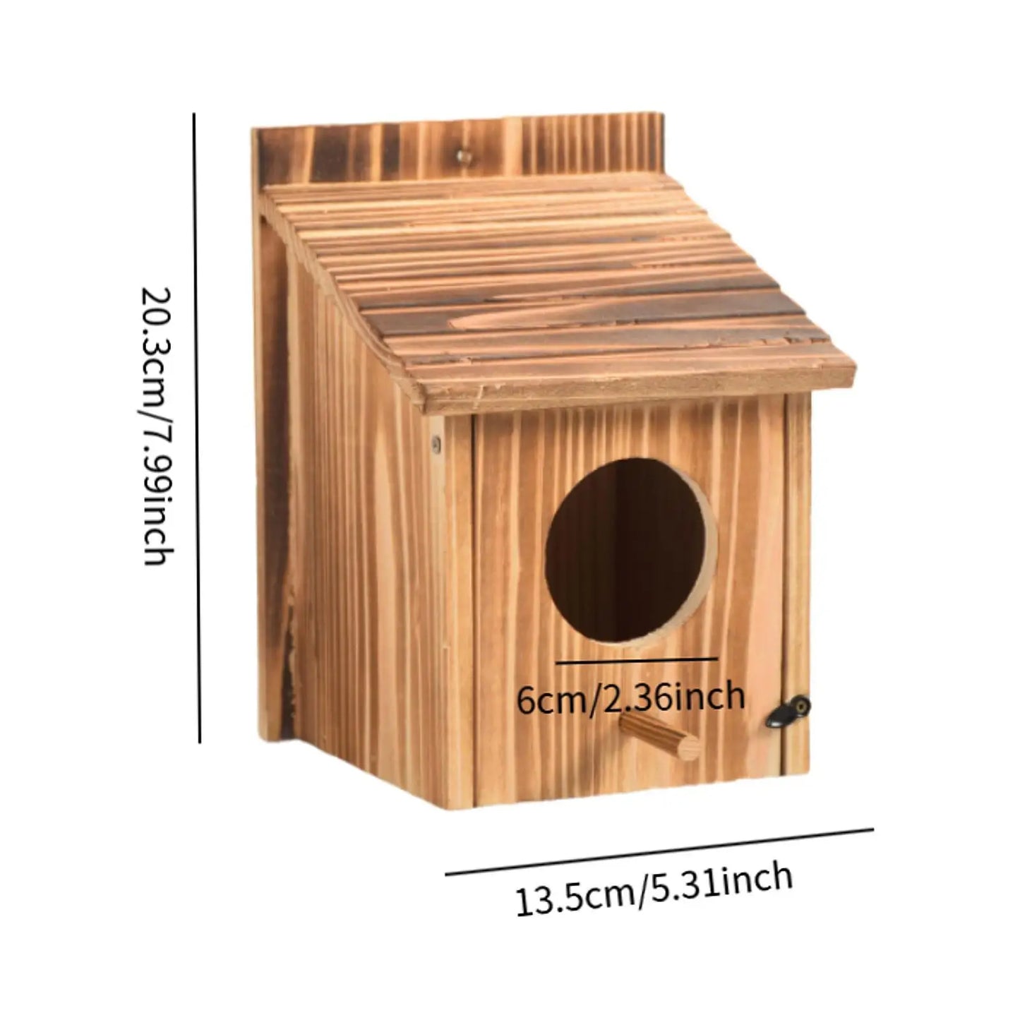Outdoor Bird House Bluebird House Hanging Birdhouse for Window Balcony Patio