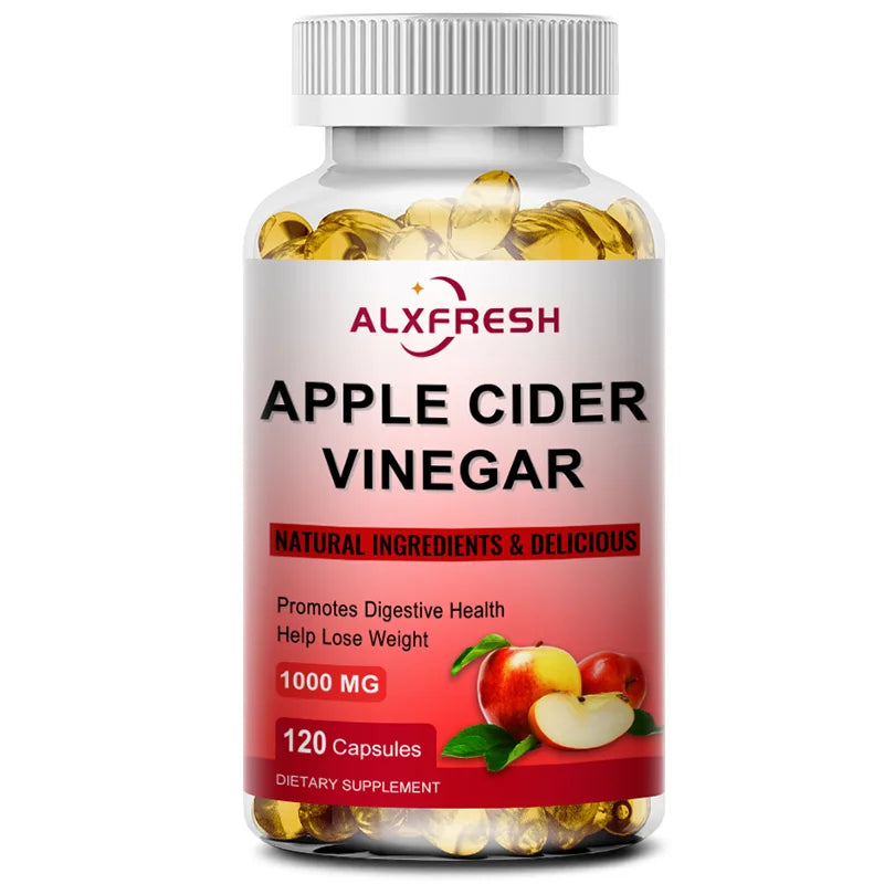 Apple Cider Vinegar Capsules Support Appetite Suppression Promote Fat Metabolism and Digestive Health Antioxidant Detoxification