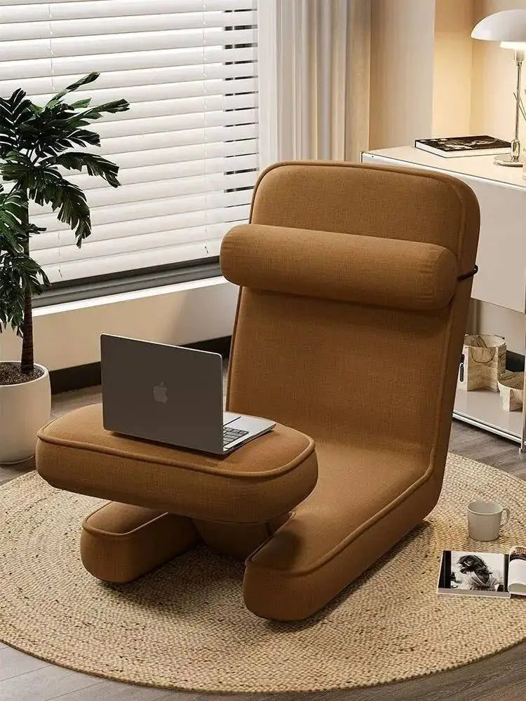 Simple and Modern Legless Folding Lazy Sofa Chair That Can Be Reclined and Adjusted Computer Chair