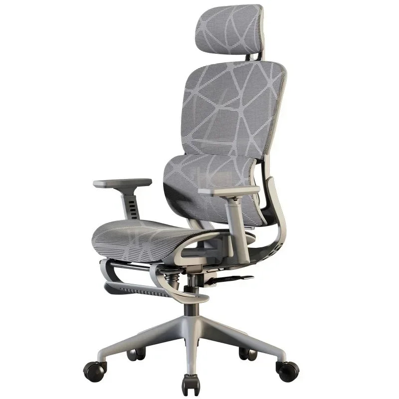 Ergonomic Office Chair Reclining Lumbar Support Headrest Adjustable Armrests Footrest Bureaustoel Home Office Gaming Room