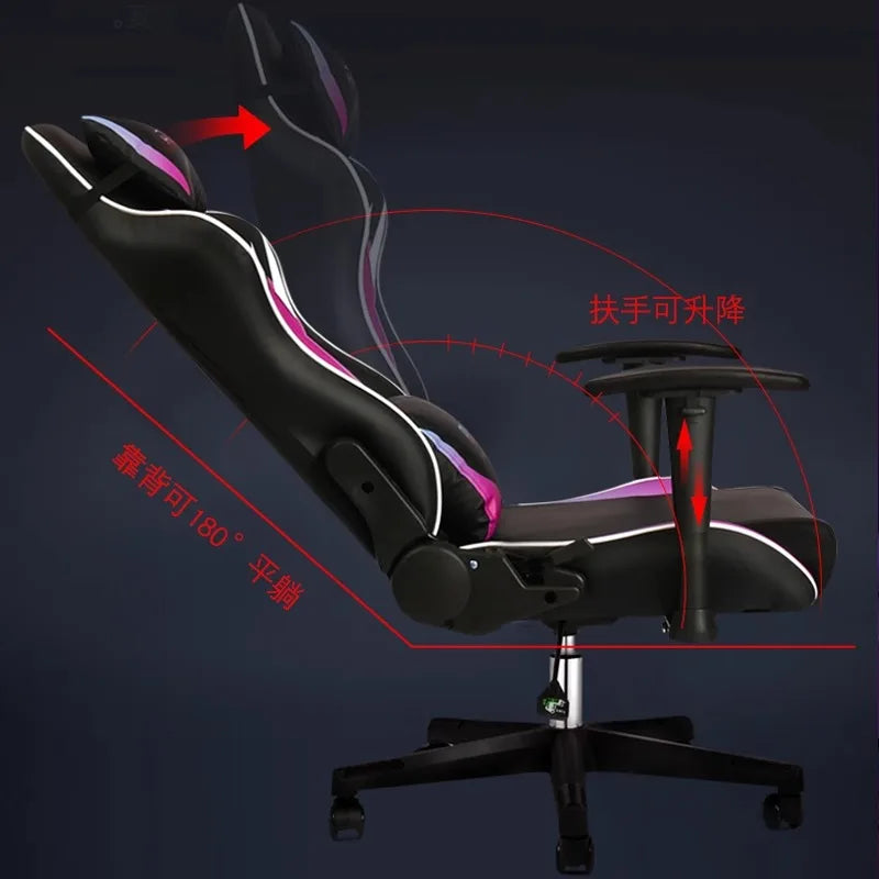 Gaming Chair Home Office Computer Chair Reclining Comfortable Chaise Gaming Lift Backrest Boss Chair