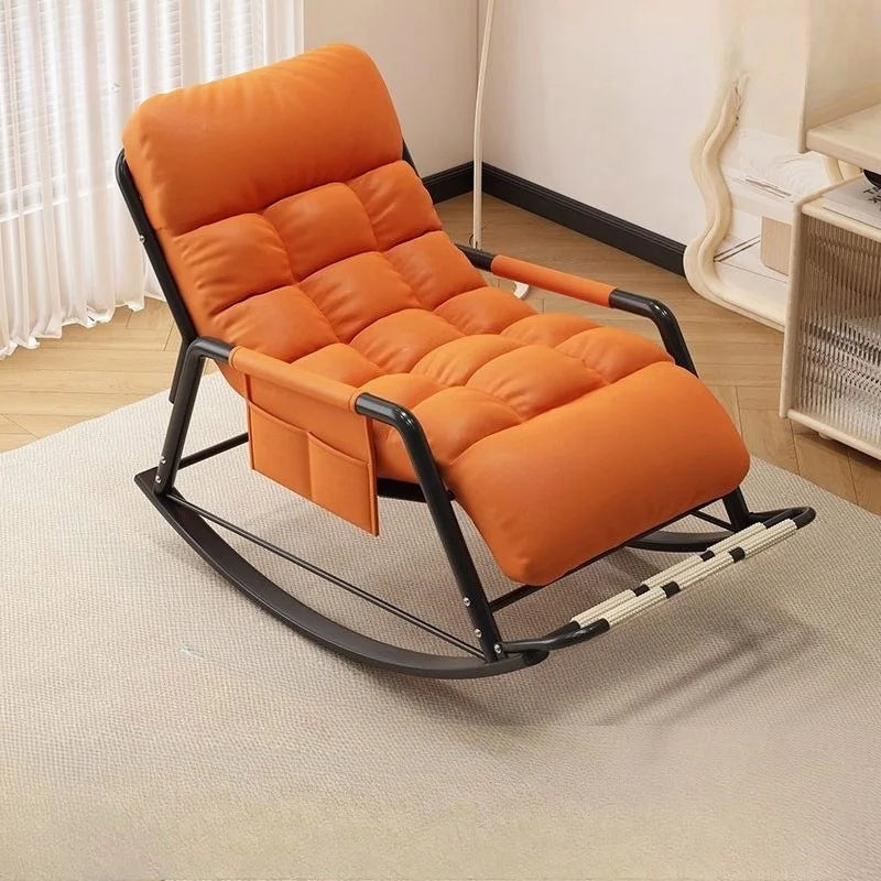 Recliner Rocking Chair Sitting and Sleeping Dual-purpose Lunch Break Chair Balcony Home Leisure Lazy Sofa Chair Ergonomic
