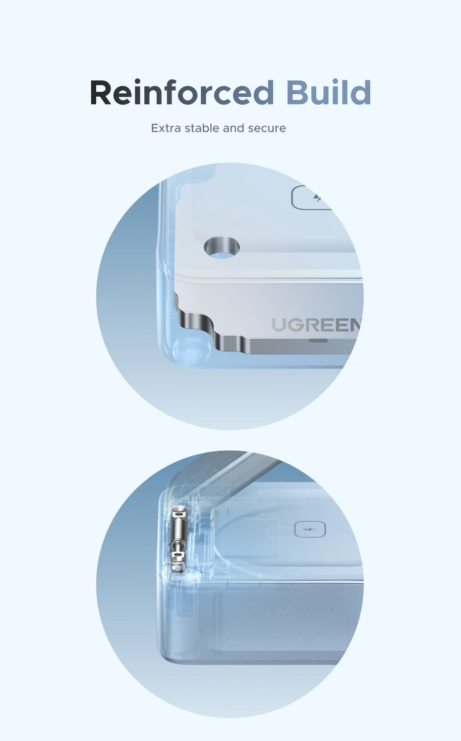 UGREEN Upgraded Qi2 25W Magnetic 2-in-1 Wireless Charger Stand Fast Charging Stand Magsafe Charger For iPhone 16 17/AirPods