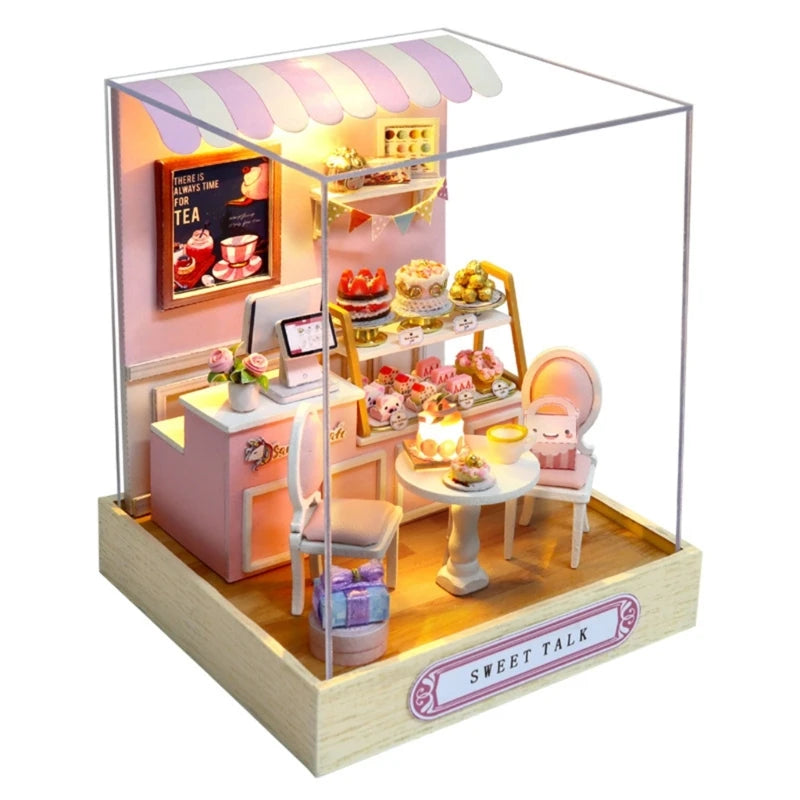Dollhouse DIY Miniature Furniture Kits Mini Handmade Craft Little House