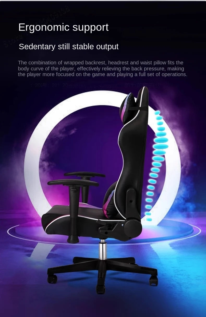 Gaming Chair Home Office Computer Chair Reclining Comfortable Chaise Gaming Lift Backrest Boss Chair