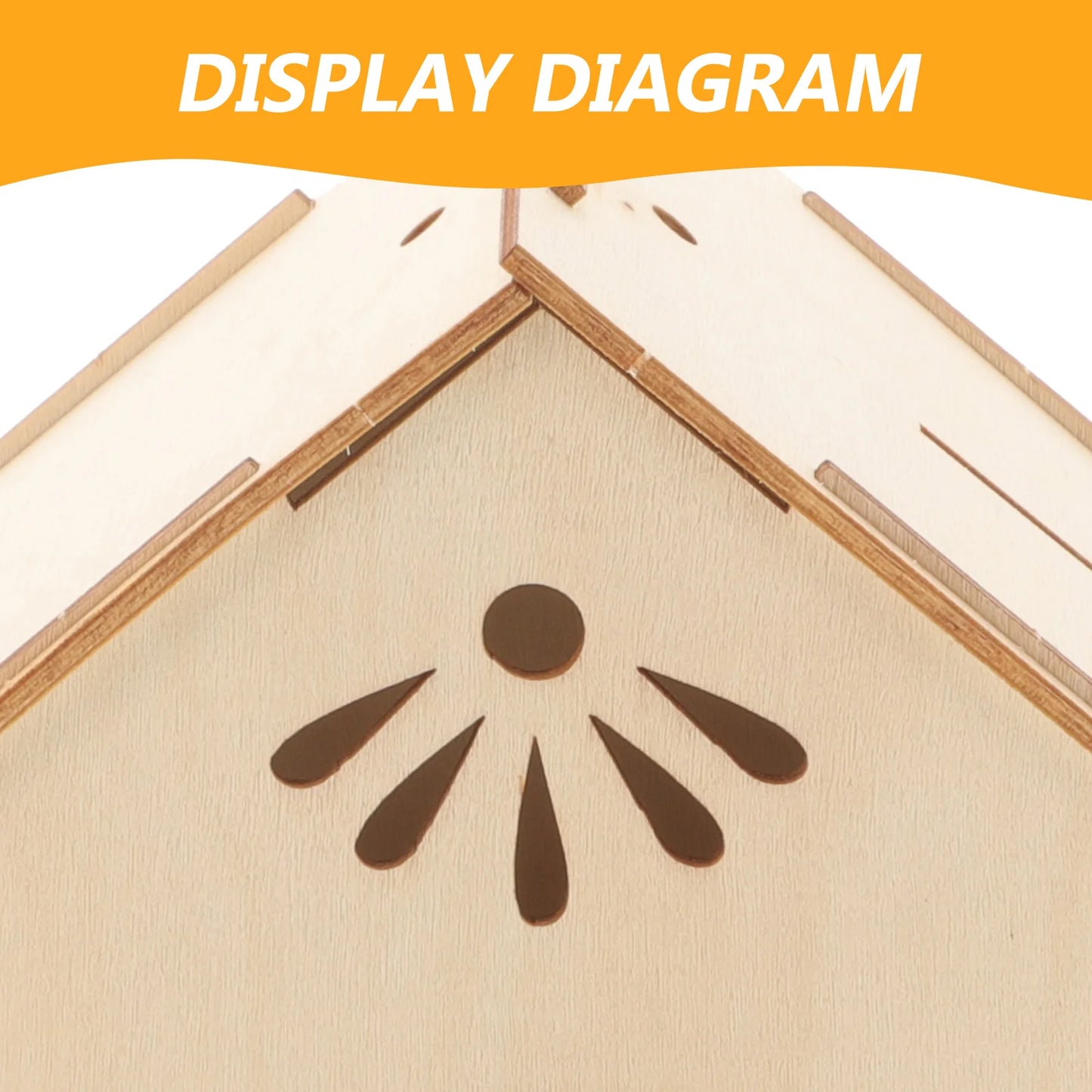 Diy Unfinished Wooden Bird House Kit For Handmade Painting Craft Toy Unpainted Wood Bird Nest Model Graffiti Play
