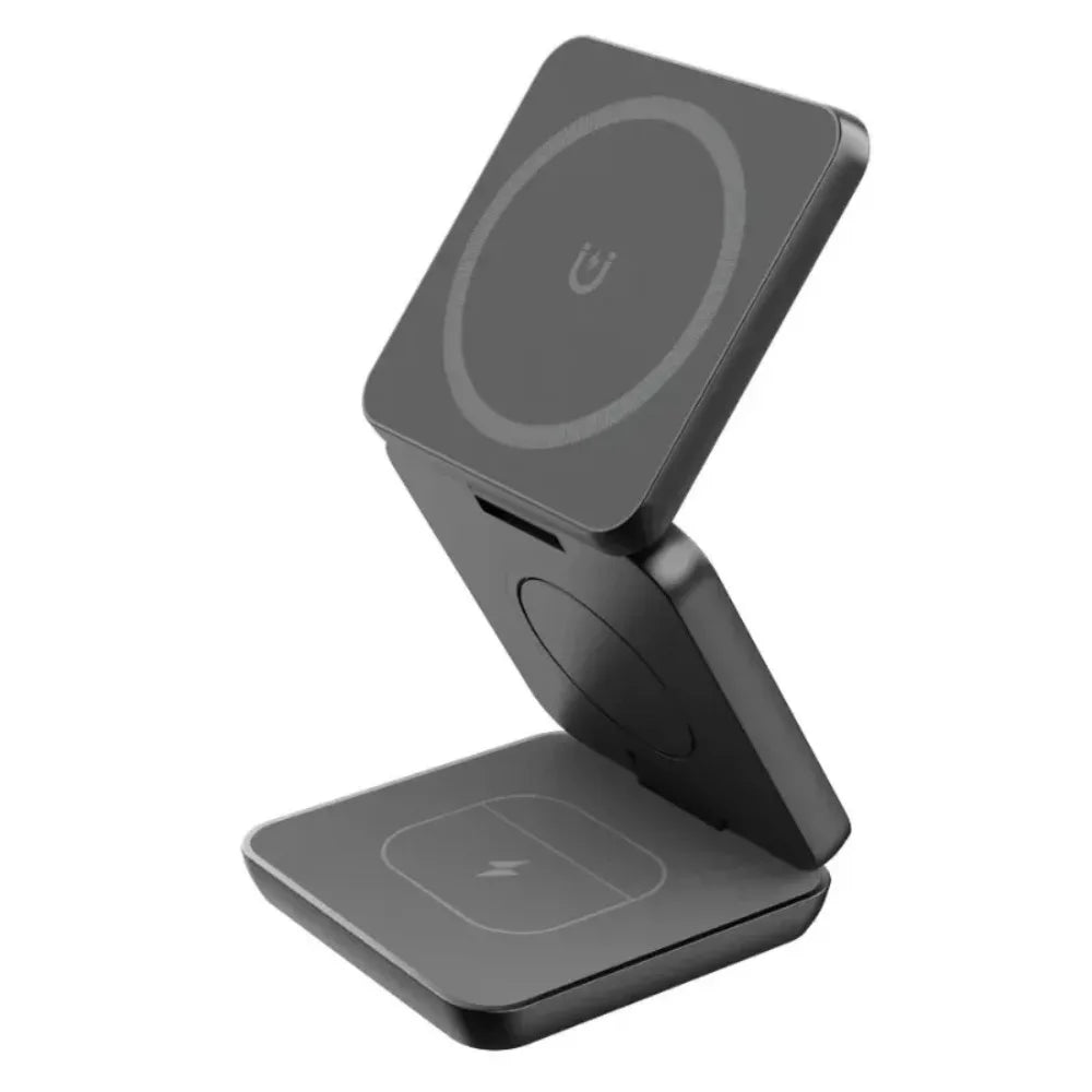 100W Foldable Magnetic Station 3 in 1 Fast Wireless Charger Stand For Magsafe iPhone 16 15 14 13 12 Pro Max iWatch 8 7 6 Airpods