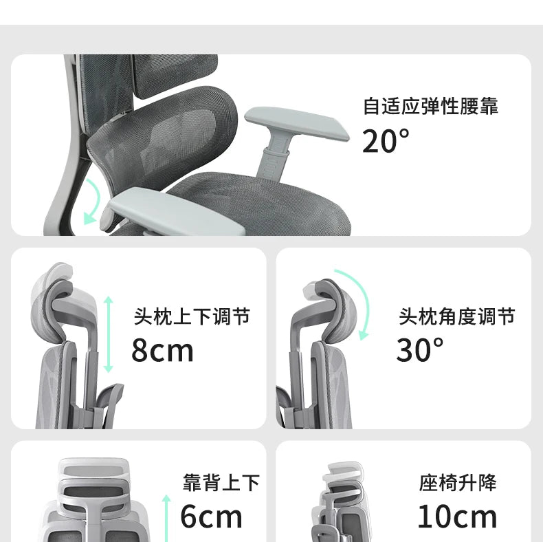 Ergonomic Recliner Office Chairs Computer Modern Swivel Gaming Office Chairs Living Room Office Furniture Chaise Bureau LLOC