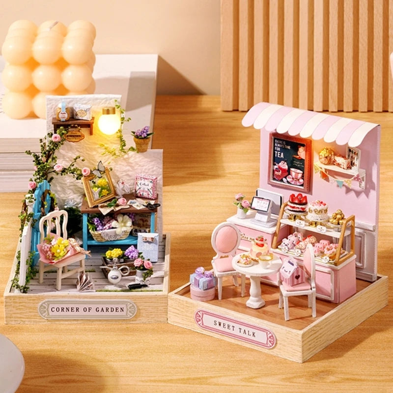 Dollhouse DIY Miniature Furniture Kits Mini Handmade Craft Little House