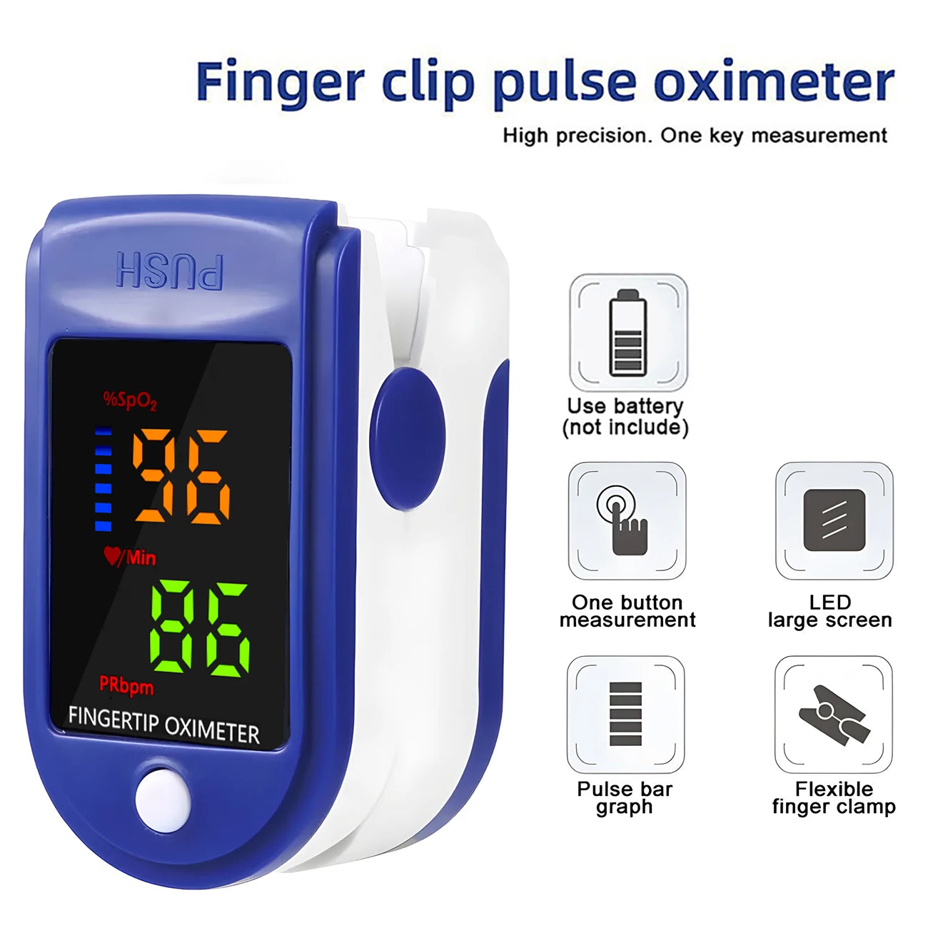 Non-Contact Body Temperature Tool Medical IR Fever Thermometer Digital Ear Thermometer or Mini Finger Pulse Oximeter Blood Oxyge