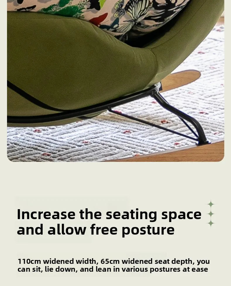 Light Luxury, Single, Lazy, Rocking Chair, Sofa, Recliner, Home, Living Room, Balcony, Leisure, Snail
