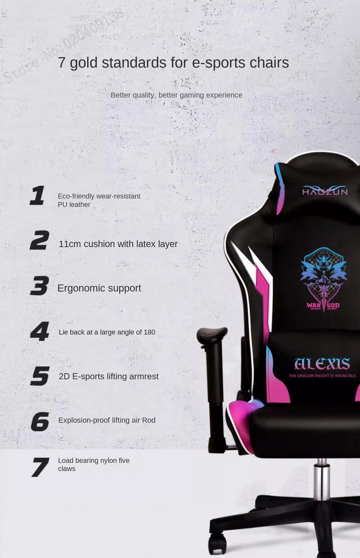 Gaming Chair Home Office Computer Chair Reclining Comfortable Chaise Gaming Lift Backrest Boss Chair