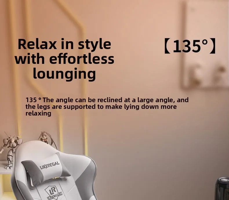 Gaming Chair, Computer Chair Game LIVE Chair, Home, Office, Reclining, Comfortable, Sedentary, Lifting, Armrests