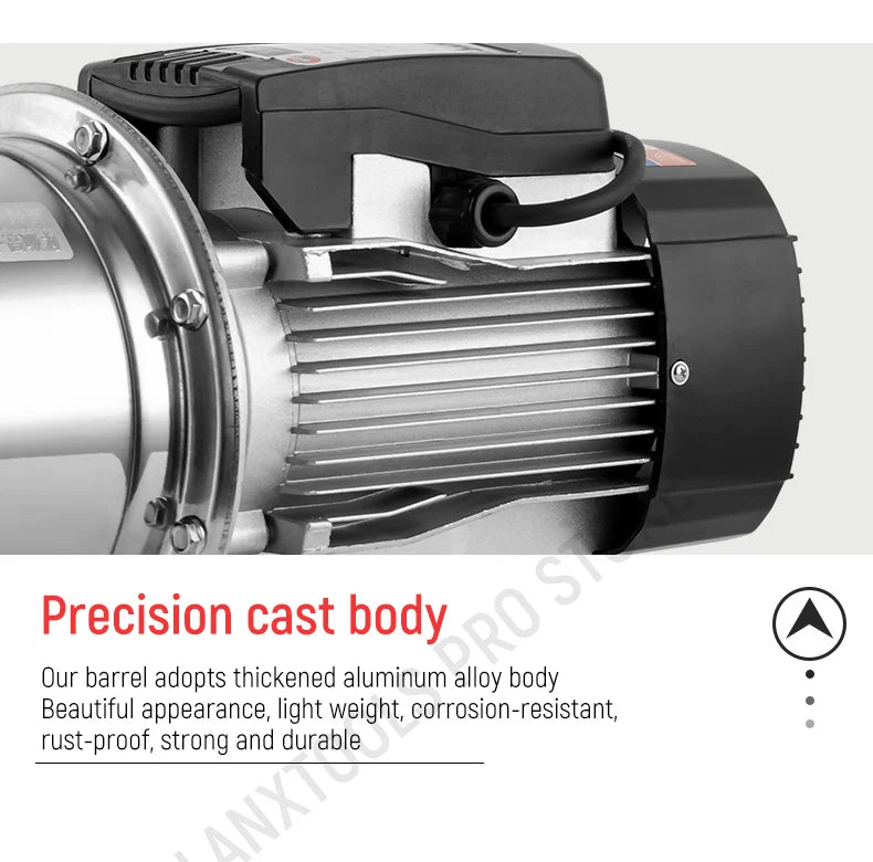 Household Fully Automatic Water Pump 370W-1500W Self-Priming Stainless Steel Silent Tap Booster Pump for Water Supply System