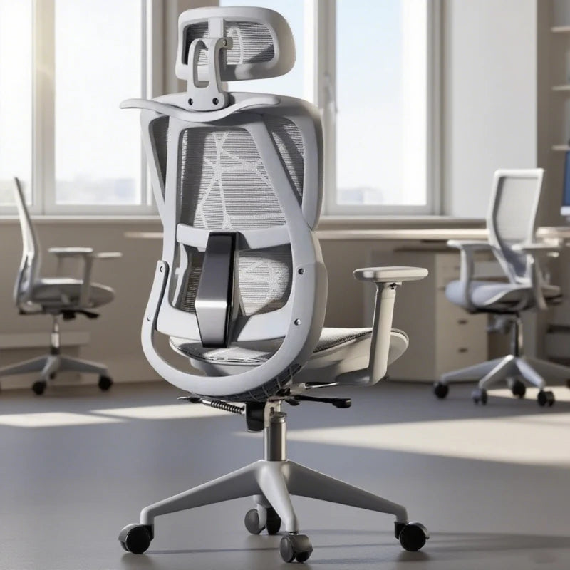 Ergonomic Office Chair Reclining Lumbar Support Headrest Adjustable Armrests Footrest Bureaustoel Home Office Gaming Room