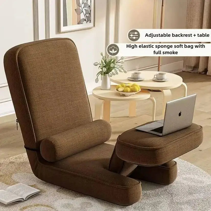 Simple and Modern Legless Folding Lazy Sofa Chair That Can Be Reclined and Adjusted Computer Chair