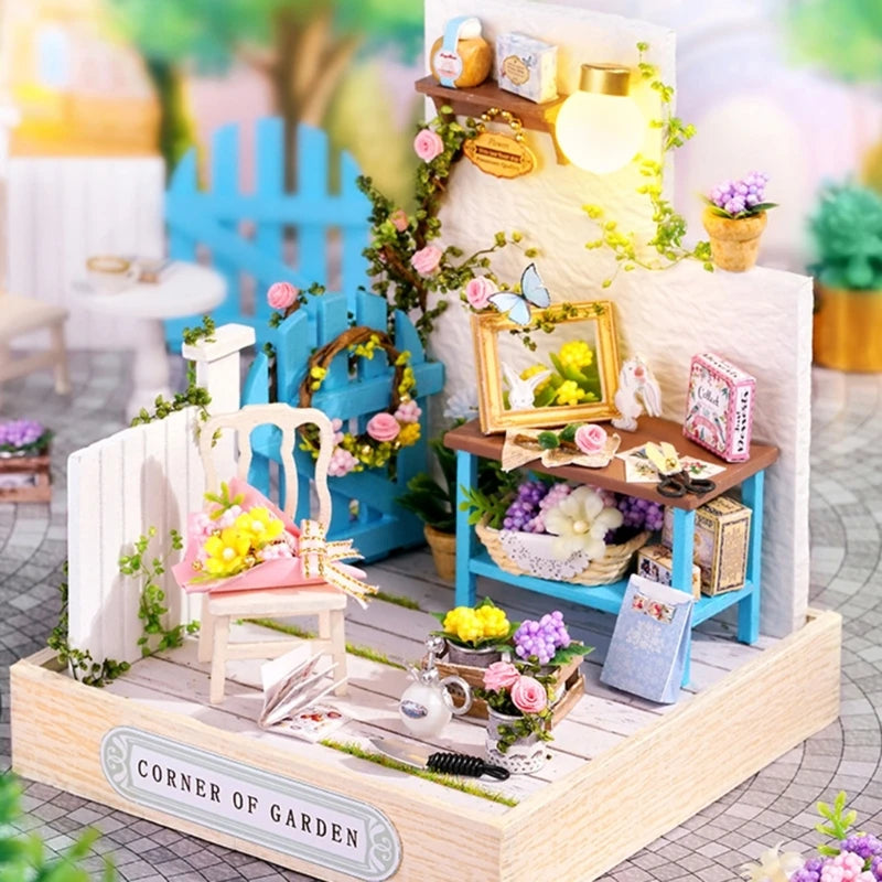Dollhouse DIY Miniature Furniture Kits Mini Handmade Craft Little House