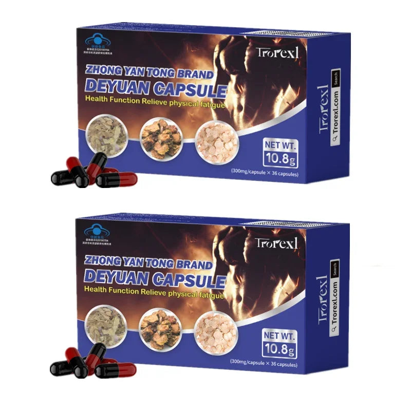Epimedium Capsule Male Enhancing Supplement 100% Pure Non-GMo Supports Reproductive Health Natural Energizer Long Lasting