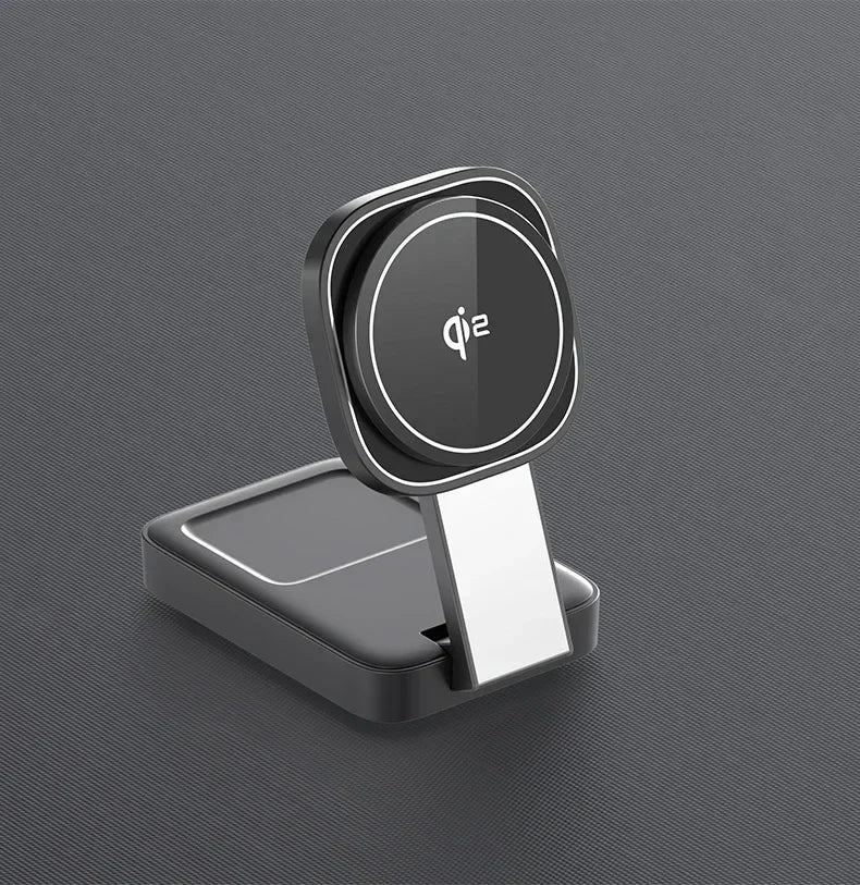 3 In 1 Magnetic Wireless Charger QI2 Folding Wireless Charging Station for Magsafe iPhone 16 15 14 13 iWatch 9 8 7 AirPods Pro