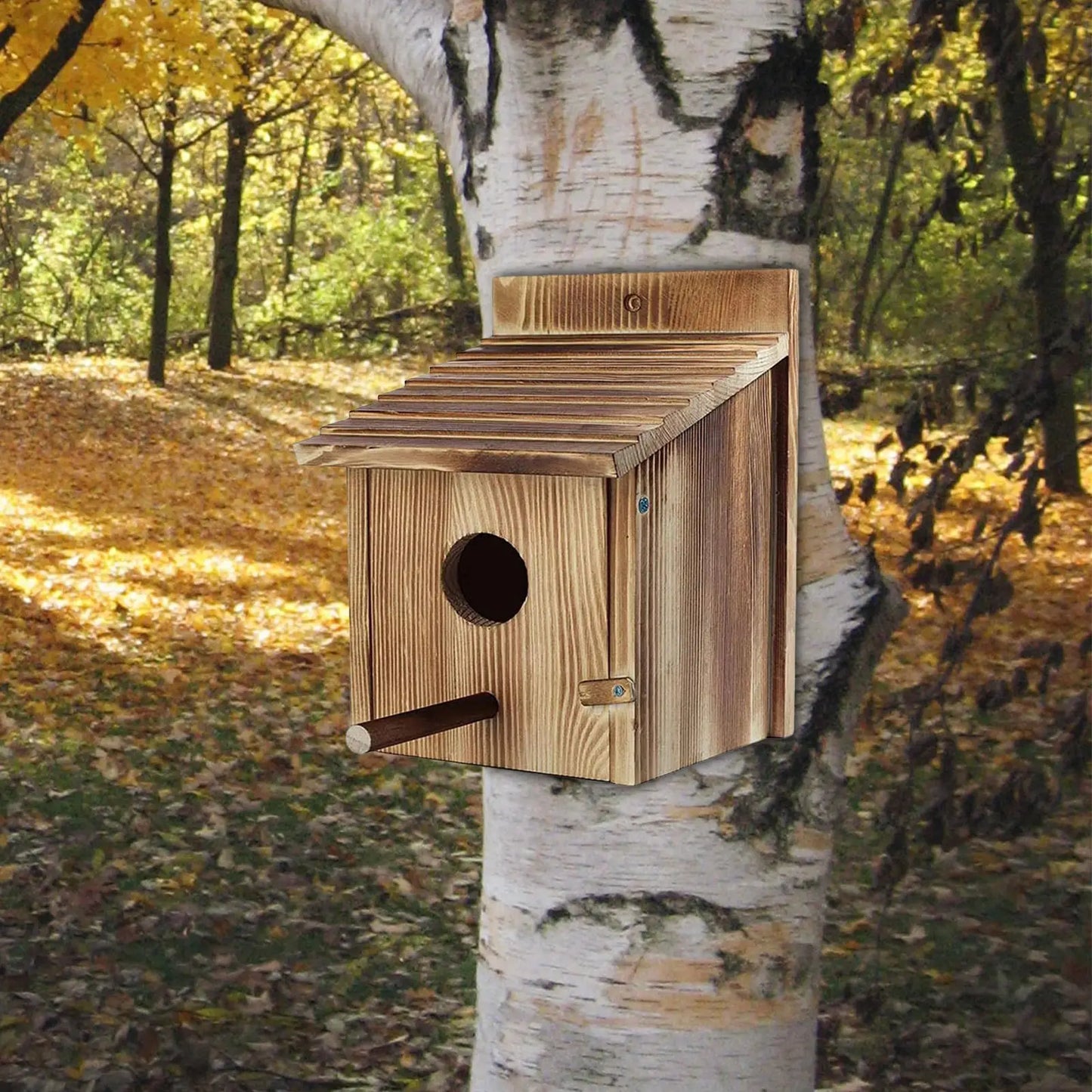 Bird House Sheltered Warm Place Hanging Birdhouse for Kids Adults Garden Patio Decorative Small Birds Bird Viewing Outdoor