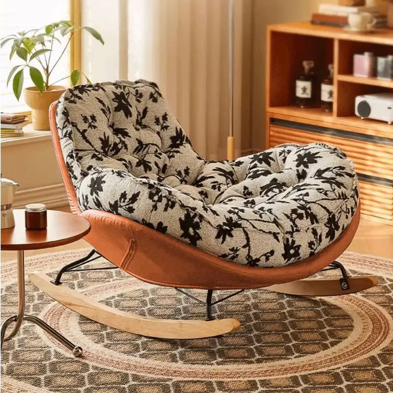 Light Luxury, Single, Lazy, Rocking Chair, Sofa, Recliner, Home, Living Room, Balcony, Leisure, Snail