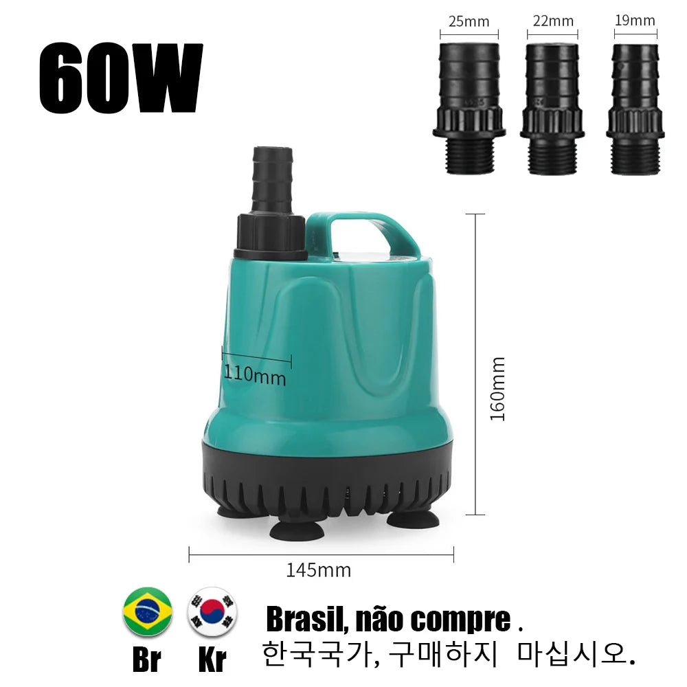 Bottom Suction Water Pump Aquarium 220V-240V Submersible Pump For Water Cycle and Pumping of the Fish Tank