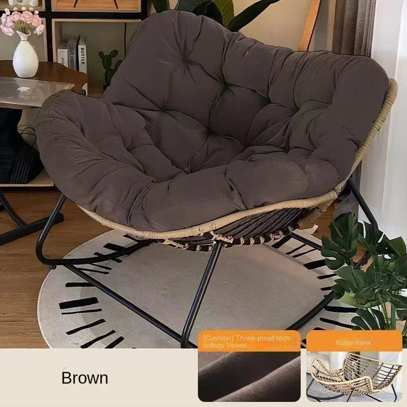 Rocking chair recliner adult balcony home leisure lazy sofa living room single sofa Internet celebrity rocking chair