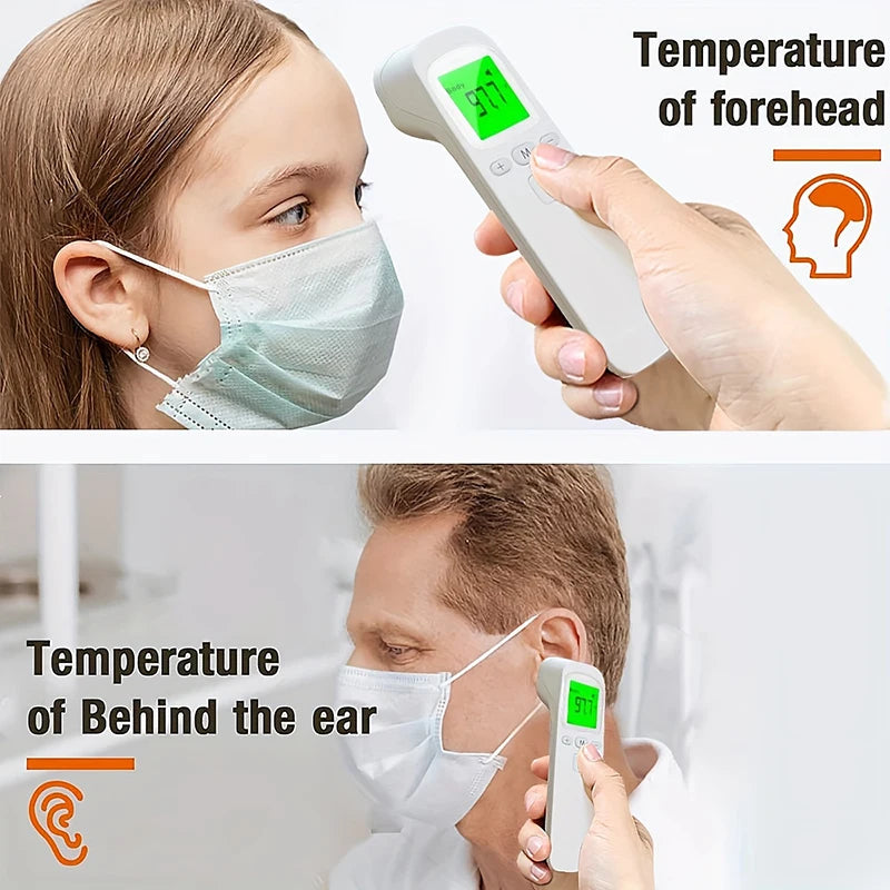 Non-Contact Body Temperature Tool Medical IR Fever Thermometer Digital Ear Thermometer or Mini Finger Pulse Oximeter Blood Oxyge