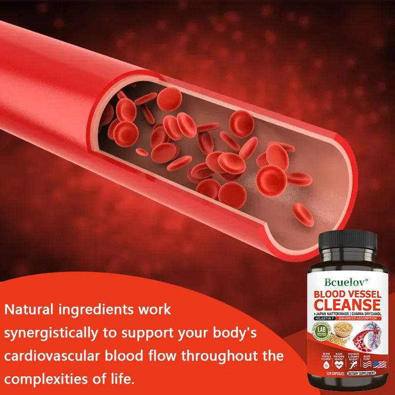 Nattokinase 2000 FU Supplement - Improve Blood Circulation, Promote Detoxification Metabolism, Maintain Cardiovascular Health