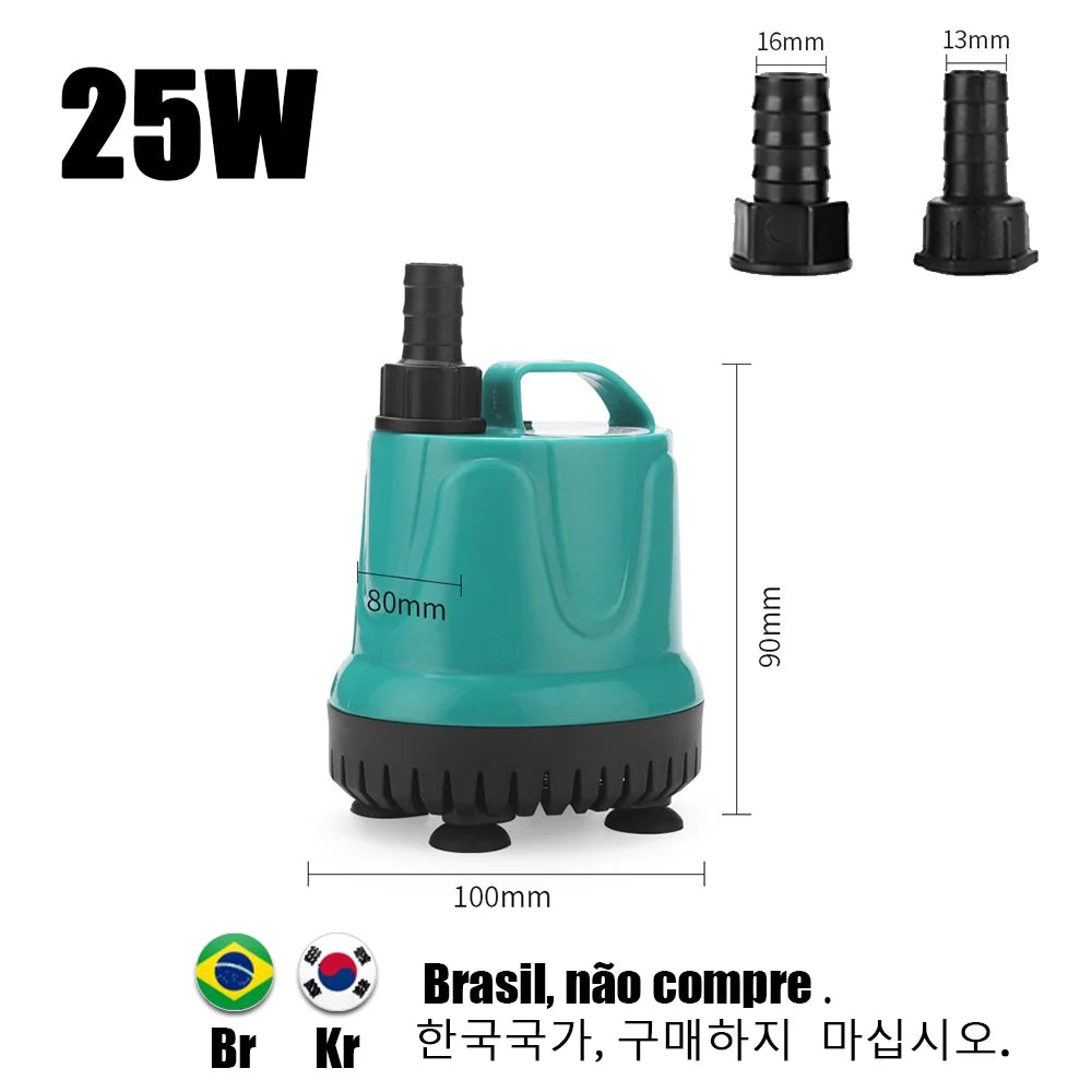 Bottom Suction Water Pump Aquarium 220V-240V Submersible Pump For Water Cycle and Pumping of the Fish Tank
