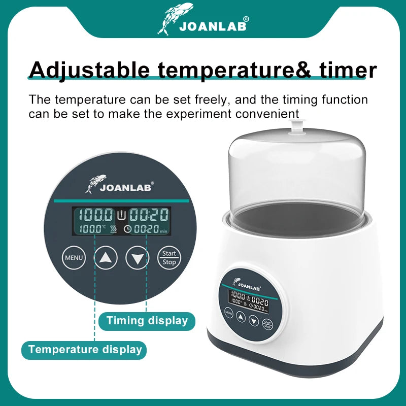 JOANLAB Water Bath Laboratory Constant Temperature Digital Display Room temperature -100℃ Anti-dry Burning Function 2L 110/220V
