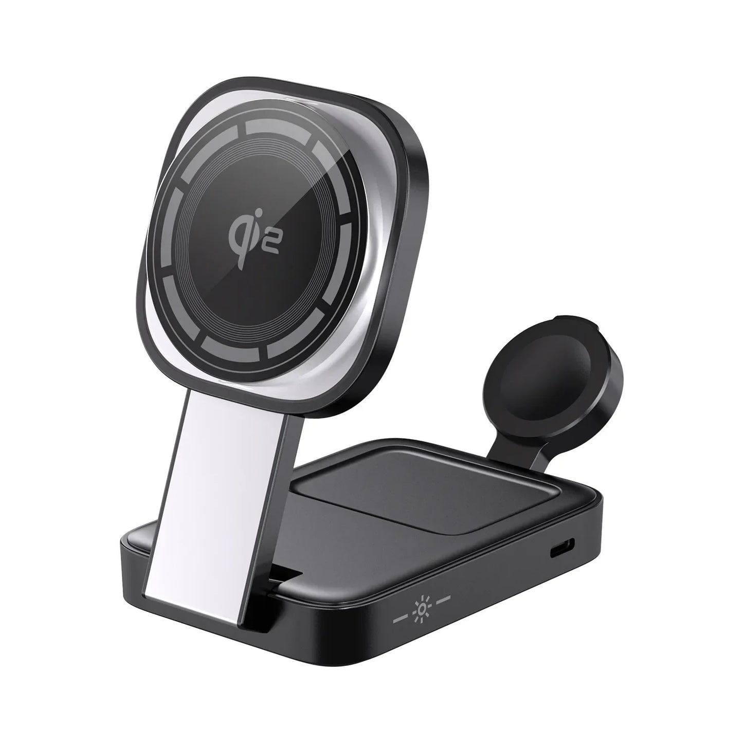 3 In 1 Magnetic Wireless Charger QI2 Folding Wireless Charging Station for Magsafe iPhone 16 15 14 13 iWatch 9 8 7 AirPods Pro