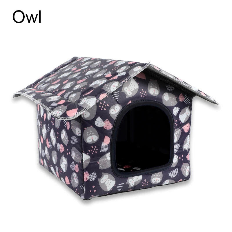 Waterproof Cat House for Outdoors Rainproof Dog House Cat House Villa Tent Collapsible Pet Shelter house waterproof sun proof
