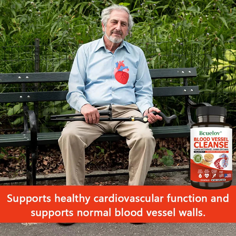 Nattokinase 2000 FU Supplement - Improve Blood Circulation, Promote Detoxification Metabolism, Maintain Cardiovascular Health