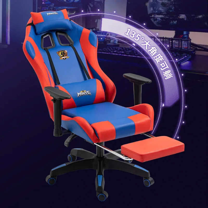 Gaming Chair Reclining Comfortable Office Chair Sedentary Ergonomic Chair Household Lift Seat