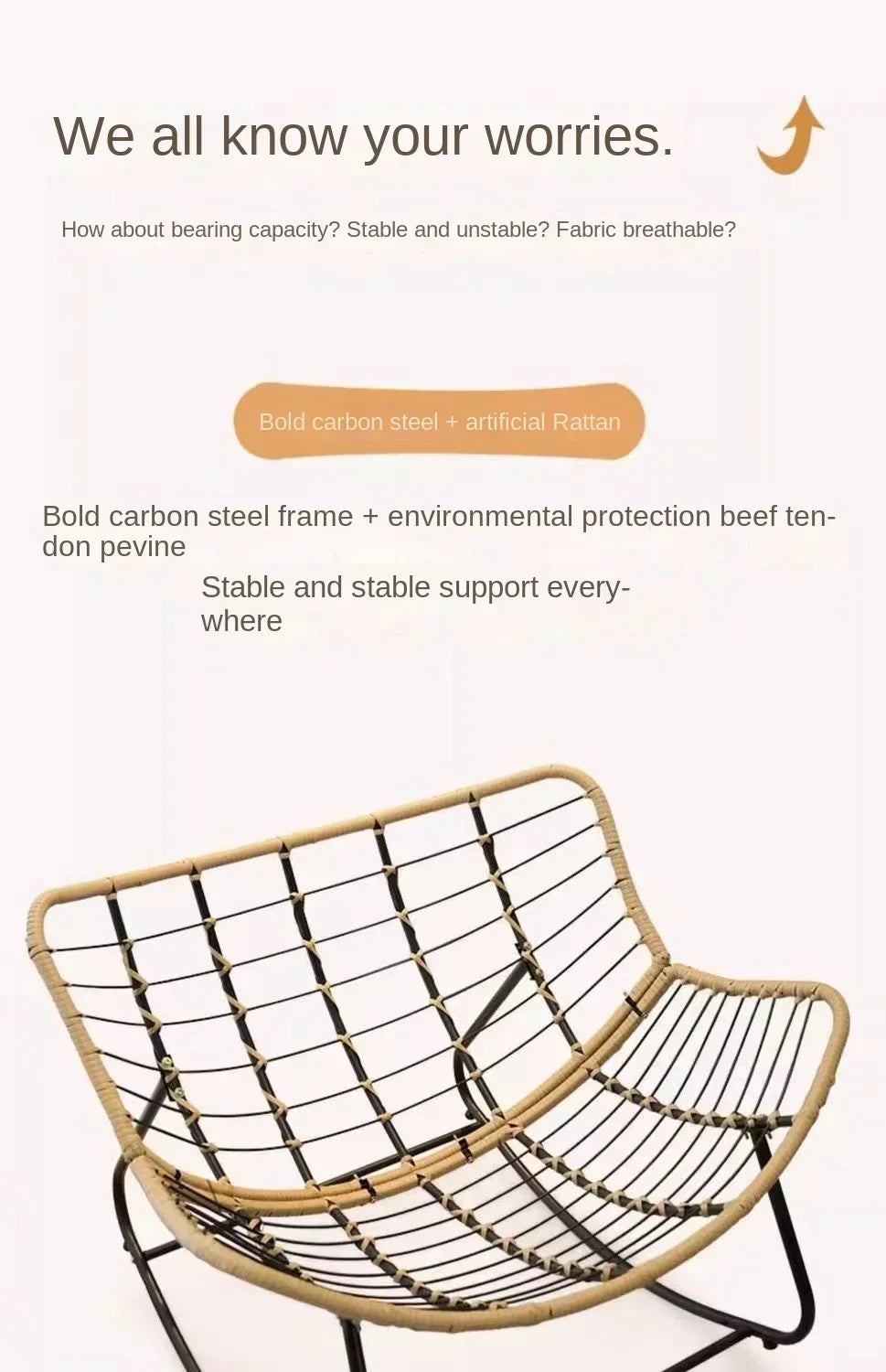 Rocking chair recliner adult balcony home leisure lazy sofa living room single sofa Internet celebrity rocking chair