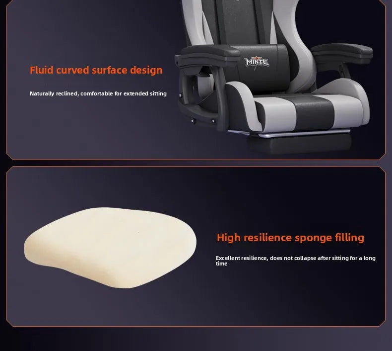 Gaming chair, home, comfortable, sedentary, dormitory, sofa single, game seat, reclining, ergonomics