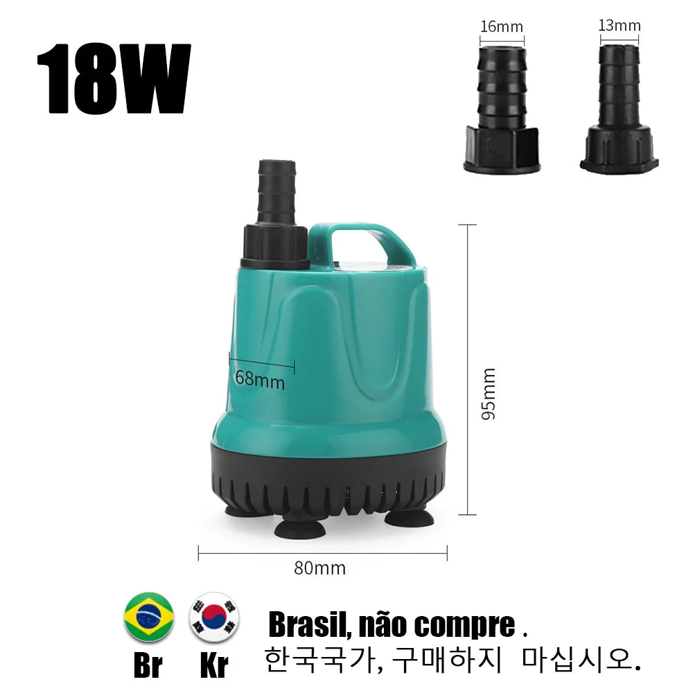 Bottom Suction Water Pump Aquarium 220V-240V Submersible Pump For Water Cycle and Pumping of the Fish Tank