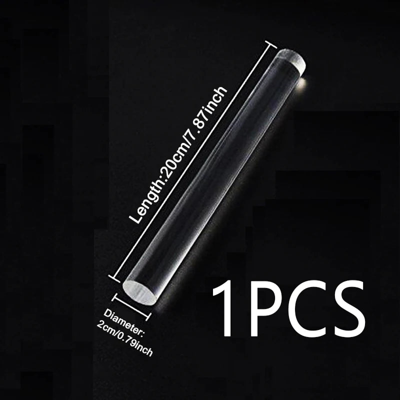 2PCS Acrylic Clay Tool Mud Press Stick Tool DIY Modelling Clay Tools Pottery porcelain clay cutters roller crafting tools TYGJ5