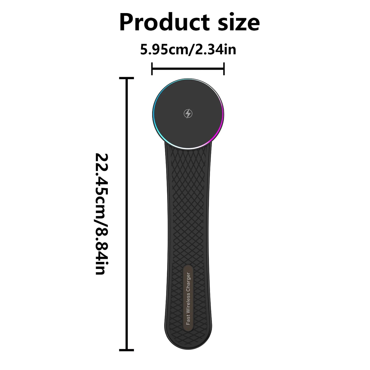 15W Car Mount Charger Compatible iPhone MagSafe 16 Pro Max 15 14 13 12 Magnetic Wireless Car Charger Free Adjustment Angle